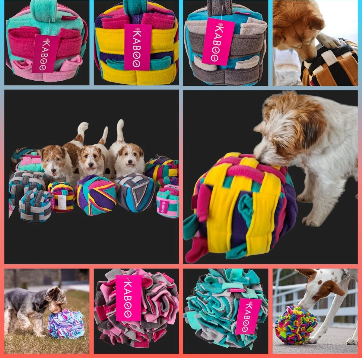 3-Hondenspeelgoed-Snuffelkubus-met Vakken-Snuffelmat-hondenpuzzel-maat S 2 3-Hondenspeelgoed-Snuffelkubus-met Vakken-Snuffelmat-hondenpuzzel-maat S