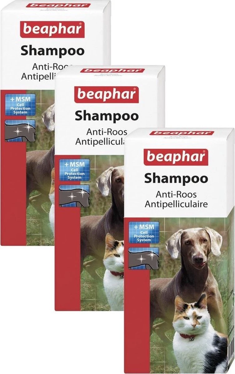 3x Beaphar Shampoo Anti-Roos – Hondenvachtverzorging – 200ml 3 3x Beaphar Shampoo Anti-Roos – Hondenvachtverzorging – 200ml