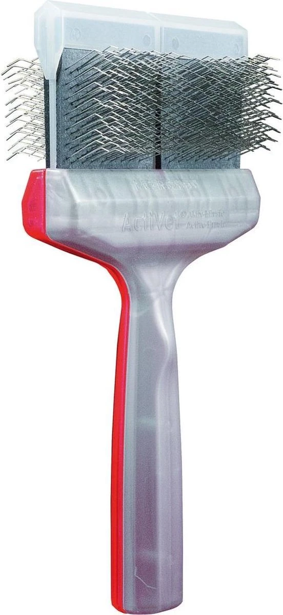 ActiVet Mega Undercoater Zapper & Grabber Zilver Groot | Pluk & Ontwol Borstel 3 ActiVet Mega Undercoater Zapper & Grabber Zilver Groot | Pluk & Ontwol Borstel