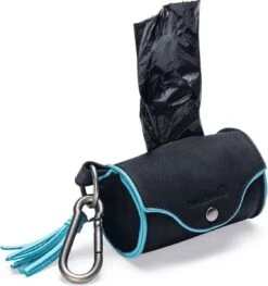 Beeztees Balacron Poepzakhouder Ot – Hond – Kunstleer – Kleur: Zwart – Incl. 20 Zakjes