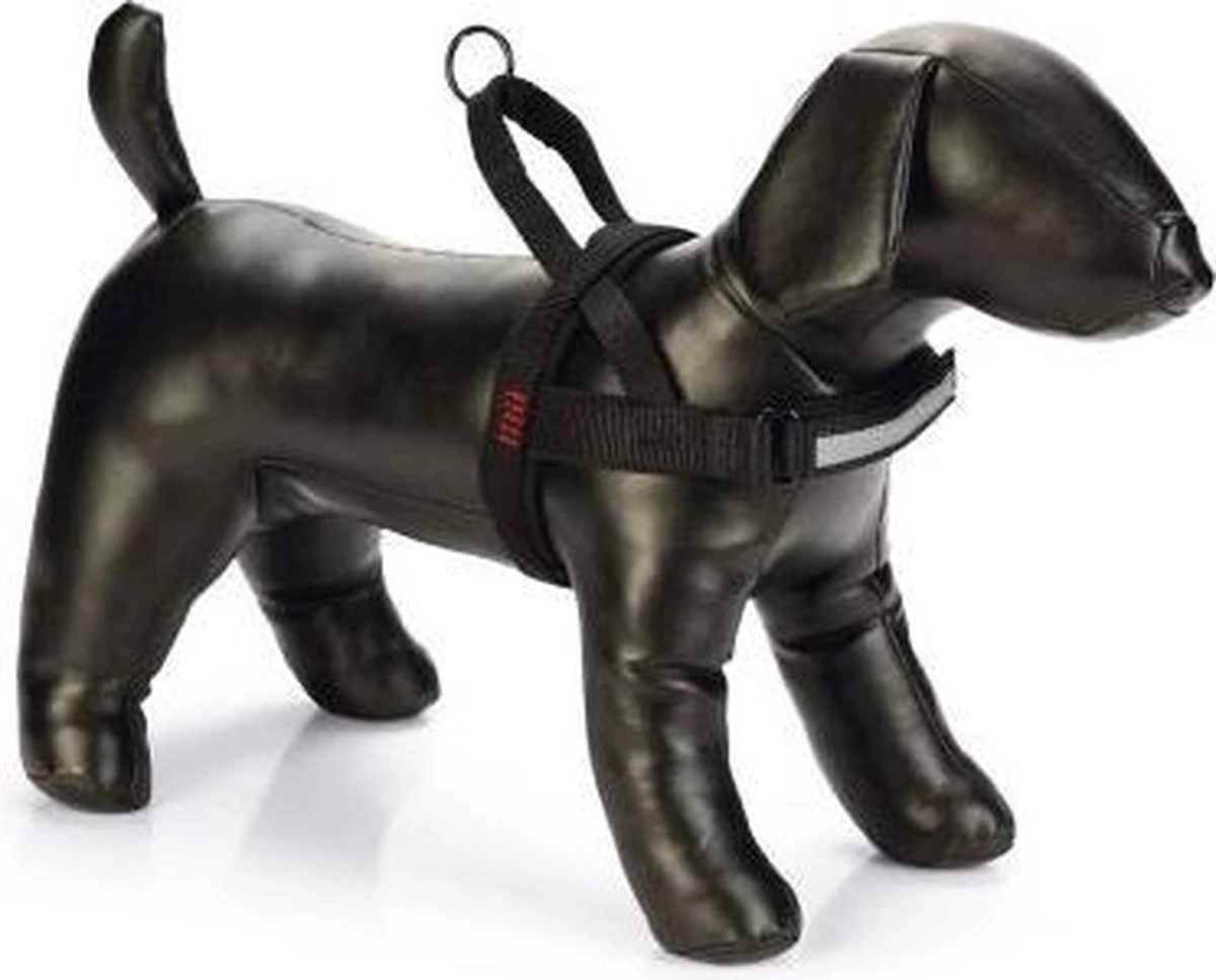 Beeztees Parinca Comfort Hondentuig Nylon Zwart 42-52 Cm X 20 Mm 3 Beeztees Parinca Comfort Hondentuig Nylon Zwart 42-52 Cm X 20 Mm