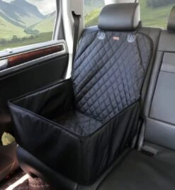 Bella’s Shop – Vaste Plek In Auto Voor Hond – Stoel Beschermer Auto Voor Hond – Afgebakende Honden Plek Auto – Zitje Opvouwbaar – Beschermer Auto – Autostoel Hond – Hondenstoel Auto – Hondenmand Auto – Autozitje Hond – Hoge Kwaliteit – 50x48cm
