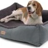 Brunolie Emma Hondenbed – Hondenmand – Wasbaar – Slipvrij – Ademend – Polyester , Pluche & Schuim