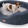 Brunolie Lotte Hondenmand – Hondenkussen – Wasbaar – Orthopedisch – Slipvrij – Ademend – Pluche – Memory-koudschuimmatras
