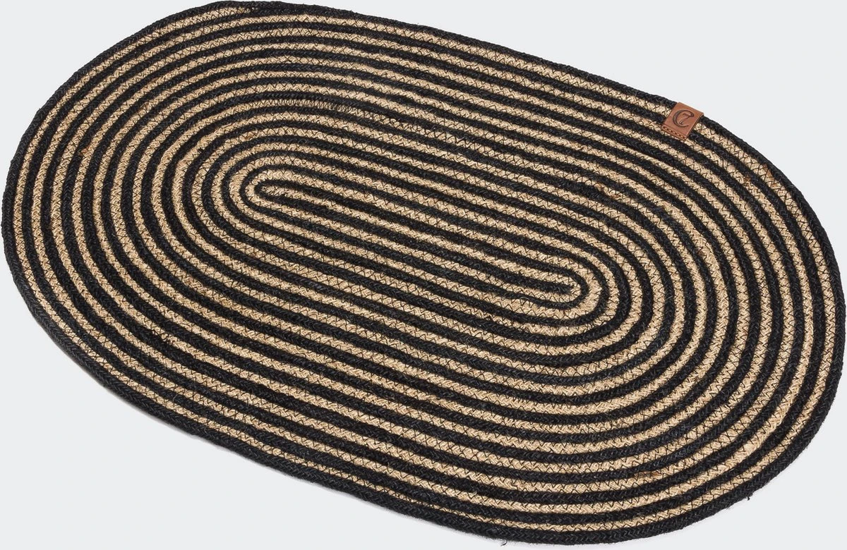 Cloud7 Placemat Jute Naturel/Zwart – Small 3 Cloud7 Placemat Jute Naturel/Zwart – Small