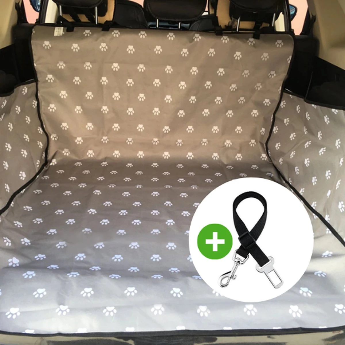 Comfort Layer – Hondendeken Auto Kofferbak – Grijs – Inclusief Honden Autogordel 3 Comfort Layer – Hondendeken Auto Kofferbak – Grijs – Inclusief Honden Autogordel