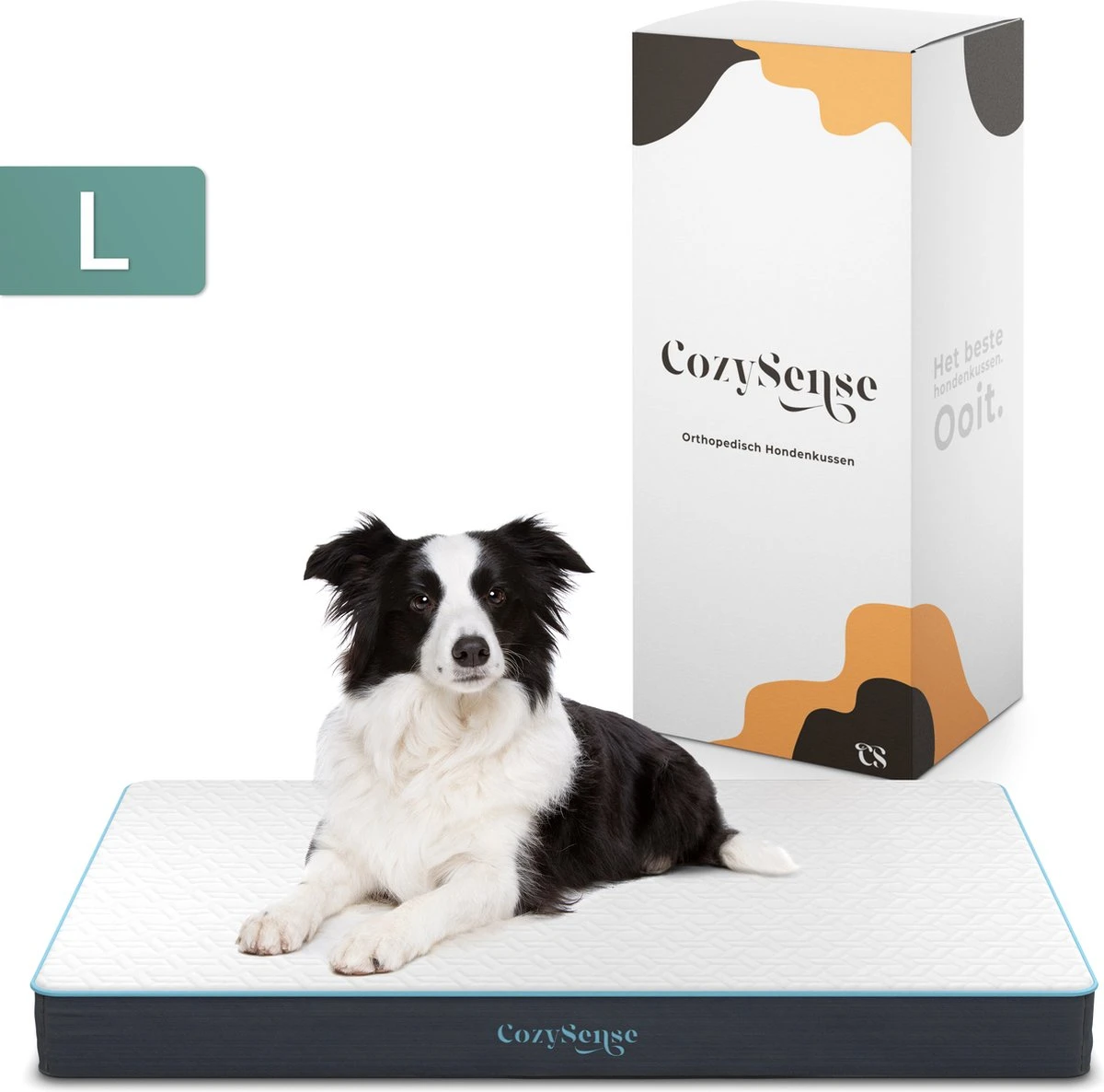 CozySense® – Orthopedisch Hondenkussen – Hondenkussen 90 X 55 – Ook Geschikt Als Benchkussen & Hondenbed – Hondenkussen Bank – Traagschuim – Waterdicht – Wasbare Hoes – Maat L 3 CozySense® – Orthopedisch Hondenkussen – Hondenkussen 90 X 55 – Ook Geschikt Als Benchkussen & Hondenbed – Hondenkussen Bank – Traagschuim – Waterdicht – Wasbare Hoes – Maat L