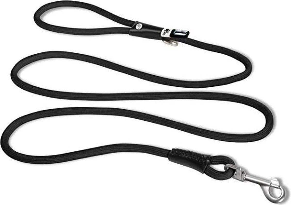 Curli Hondenlijn Stretch Comfort Leash 1×180 Cm Nylon Zwart