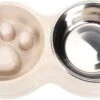 DMV Dubbele Voerbak – Hondenbak – Voederbak – Anti Schrok Bak – Kattenbak – Hond – Poes – Puppy’s – Hondenbrokken – Kattenbrokken – Drinkbak – RVS – Dog Bowl – Slowfeeder – Dieren – Beige -Hondenbenodigdhedenwinkel DMV Dubbele Voerbak Hondenbak Voederbak Anti Schrok Bak Kattenbak Hond Poes Puppys Hondenbrokken Kattenbrokken Drinkbak RVS D 1
