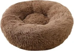 Dailyibed Hondenmand – Donut – Hondenkussen – Hondenbed – S – 40x40x16 Cm – Bruin