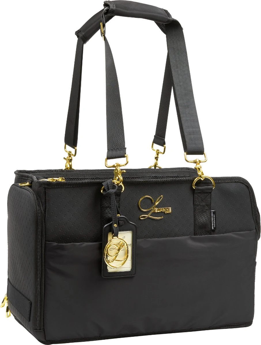 Designer Vliegtuig Hondentas | Luxe Hondentassen | Hondendraagtas | Honden Draagtas | Honden Reistas | Zwart 3 Designer Vliegtuig Hondentas | Luxe Hondentassen | Hondendraagtas | Honden Draagtas | Honden Reistas | Zwart