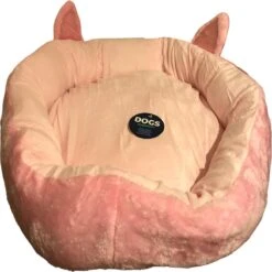 Dierenmand Rond Roze DIA56xH16CM – Hondenkussen – Katten Kussen – Dierenbed – Mand – Hondenmand – Kattenmand – Zacht – Puppy – Kitten