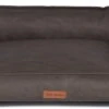 Dog’s Lifestyle Hondenmand Structuro Leder Taupe Medium 85cm – Ook In Antraciet, Cognac, Bruin En Lichtgrijs