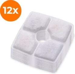 Drinkfontein Filters Navulling Premium – 12 Stuks – Hoogwaardige Kwaliteit – Voor Katten En Honden – Drinkfontein Kat – Drinkfontein Hond