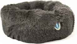 Duvo+ Hondenmand Donut Met Lang Haar Grijs 55x30x17 Cm