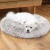 EASTWALL Donut Katten- Of Hondenmand – Heerlijk Zachte Kattenmand – Fluffy Dierenkussen – Grijs – 60 Cm -Hondenbenodigdhedenwinkel EASTWALL Donut katten of hondenmand Heerlijk zachte kattenmand Fluffy dierenkussen Grijs 60 cm