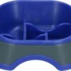 Eat Slow Live Longer Anti-schrok Voerbak Amaze Pinwheel M Blauw 16 Cm -Hondenbenodigdhedenwinkel Eat Slow Live Longer Anti schrok Voerbak Amaze Pinwheel M Blauw 16 cm