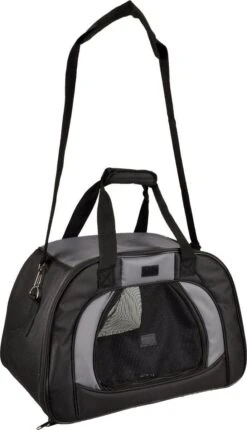 Flamingo Hondentas Doris – Zwart – 48 X 29 X 31 Cm