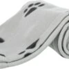 Trixie Fleece Hondendeken Lichtgrijs / Zwart (150X100 CM) -Hondenbenodigdhedenwinkel Fleece hondendeken lichtgrijs zwart 150X100 CM