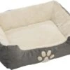Grijze Hondenmand/hondenkussen 60 Cm -Hondenbenodigdhedenwinkel Grijze hondenmandhondenkussen 60 cm