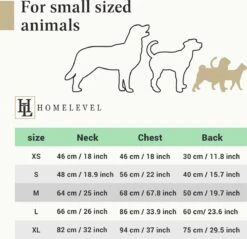 HOMELEVEL Hondenbadjas Van Zachte Badstof – Absorberende Hondenhanddoek Van Katoen Met Klittenband – Grijs – Maat S