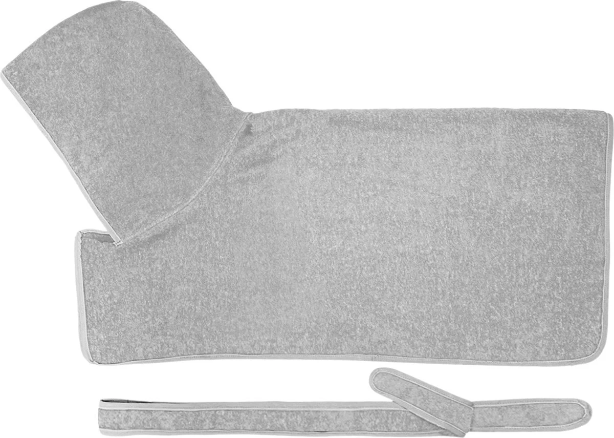 HOMELEVEL Hondenbadjas Van Zachte Badstof – Absorberende Hondenhanddoek Van Katoen Met Klittenband – Grijs – Maat XL 3 HOMELEVEL Hondenbadjas Van Zachte Badstof – Absorberende Hondenhanddoek Van Katoen Met Klittenband – Grijs – Maat XL