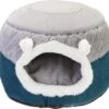 HOOPET® Apozia Dubbelzijdig Honden- En Kattenmand – Superzacht En Luxe – Wasbaar – Fluffy – Honden En Kattenkussen – Slaapzak – 40x40x31cm – Small – Blauw/Grijs