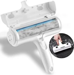 Haarverwijderaar Voor Huisdieren, Herbruikbare Pluizenborstel Voor Dierenharen – Verwijderen Van Hondenhaar & Kattenhaar, Gemakkelijk Schoon Te Makenapijt, Sofa, Kleding, Beddengoed – Blauw