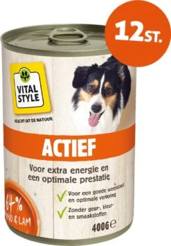 Hond Actief – Natvoer – 400 G – 12 Stuks