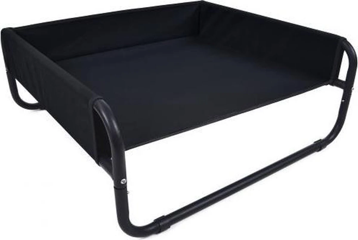 Hondenbed L – Honden Stretscher L Zwart – Honden Ligbed Zwart L – Honden Ligbed Stretcher – Hondenbed Op Pootjes