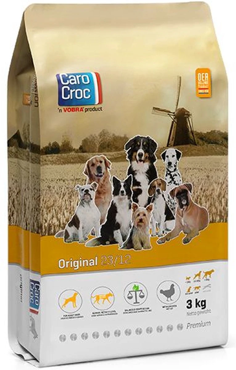 Hondenbrokken Carocroc Original 23/12 15 KG 3 Hondenbrokken Carocroc Original 23/12 15 KG