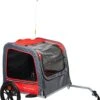Hondenfietskar Animal Boulevard Rood/Grijs 130x63x78cm -Hondenbenodigdhedenwinkel Hondenfietskar Animal Boulevard RoodGrijs 130x63x78cm
