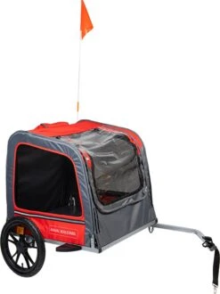 Hondenfietskar Animal Boulevard Rood/Grijs 130x63x78cm