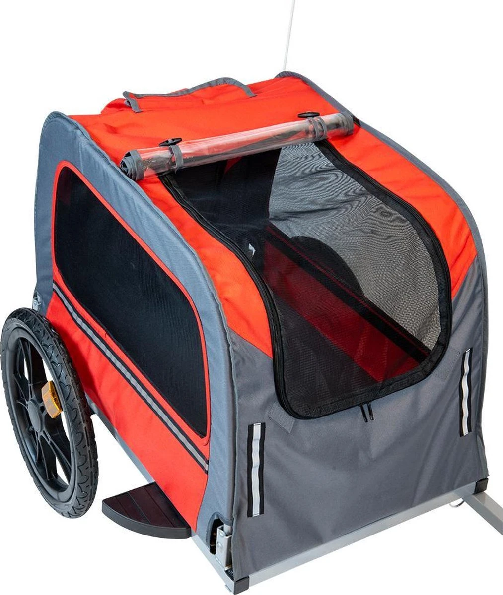 Hondenfietskar Animal Boulevard Rood/Grijs Medium – 130 X 63 X 78 Cm 3 Hondenfietskar Animal Boulevard Rood/Grijs Medium – 130 X 63 X 78 Cm