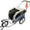 Hondenfietskar – Hondenaanhanger Medium Blauw + Joggerfunctie