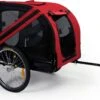 Hondenfietskar Pet Trailer 4 – Rood -Hondenbenodigdhedenwinkel Hondenfietskar Pet Trailer 4 Rood