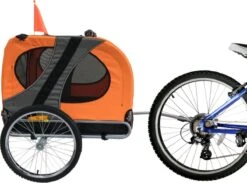Hondenfietskar Large Oranje/grijs Tot 40 KG Gewicht Dragen