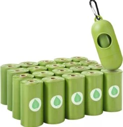 Hondenpoepzakjes 150 Stuks Met Poepzakhouder – Biologisch Afbreekbare Poepzakjes Met Dispenser In Willekeurige Kleur