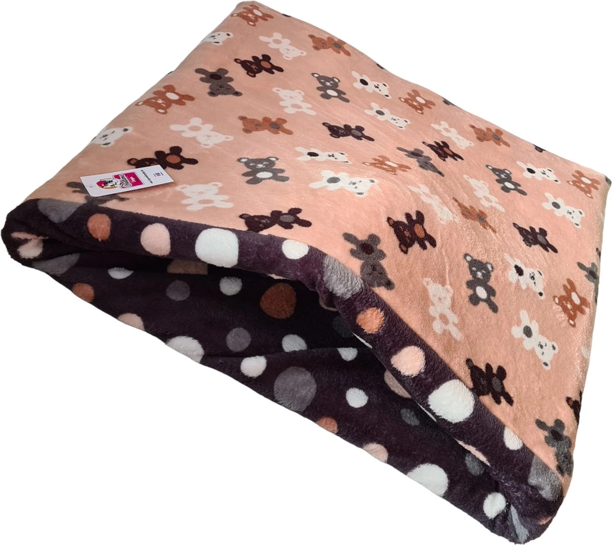 Hondenslaapzak-hondenmand-extra Zacht-Slaapzak Zalmroze- Maat L 100x70cm 3 Hondenslaapzak-hondenmand-extra Zacht-Slaapzak Zalmroze- Maat L 100x70cm