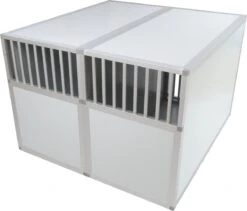 Hundos Pro Autobench Recht Model Dubbel 100x95x67 Met Spijlen