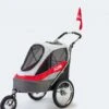 InnoPet Sporty Dog Trailer Deluxe – Hondenfietskar – Rood/Lichtgrijs – 71x44x63cm 1 InnoPet Sporty Dog Trailer Deluxe – Hondenfietskar – Rood/Lichtgrijs – 71x44x63cm -Hondenbenodigdhedenwinkel InnoPet Sporty Dog Trailer Deluxe Hondenfietskar RoodLichtgrijs 71x44x63cm