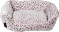 Jack And Vanilla – Hondenmand Kattenmand – PAWZ Sofa – Luipaard Rood – Maat S: 60x52x18cm