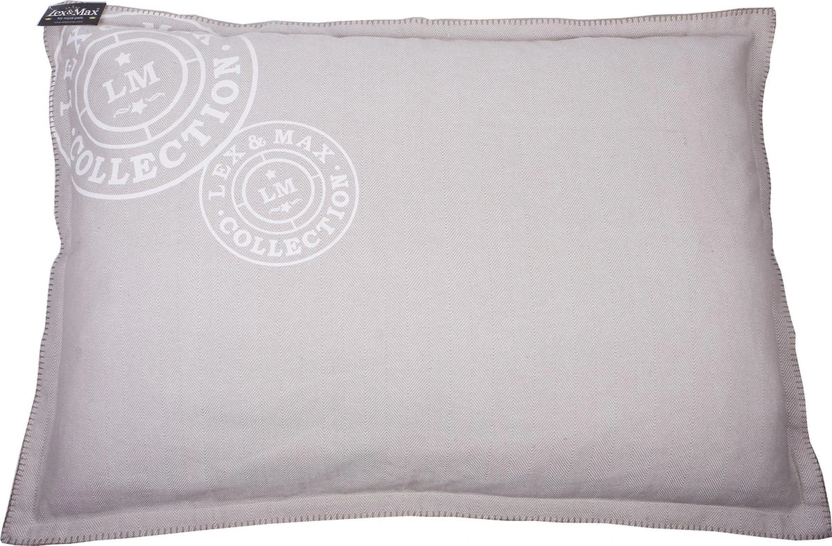 Lex & Max Visgraat – Losse Hoes Voor Hondenkussen – Rechthoek – Kiezel – 100x70cm 3 Lex & Max Visgraat – Losse Hoes Voor Hondenkussen – Rechthoek – Kiezel – 100x70cm