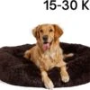 Luxe Hondenmand – Fluffy Donut – 80 Cm – Heerlijk Zacht – Wasbaar – Bruin -Hondenbenodigdhedenwinkel Luxe hondenmand Fluffy Donut 80 cm Heerlijk zacht wasbaar bruin 1