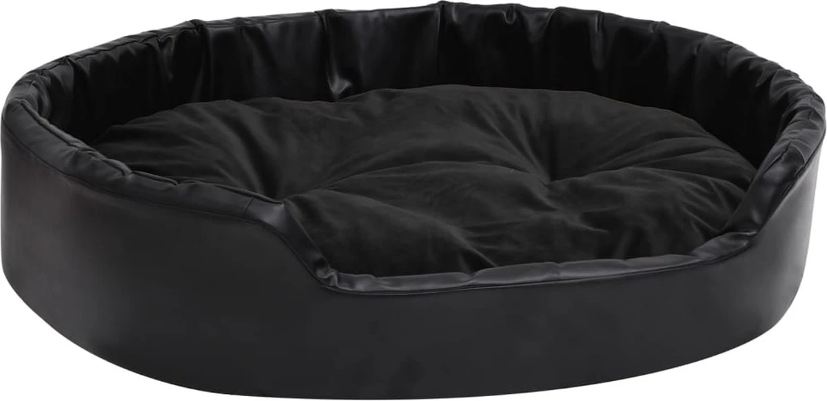 Maison Exclusive – Hondenmand 90x79x20 Cm Pluche En Kunstleer Zwart 3 Maison Exclusive – Hondenmand 90x79x20 Cm Pluche En Kunstleer Zwart