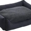 Maxxnobel – Orthopedische Sofa – Cozy Easy Clean/Teddy – S – 90 X 70 Cm – Antraciet -Hondenbenodigdhedenwinkel Maxxnobel Orthopedische Sofa Cozy Easy CleanTeddy S 90 x 70 cm Antraciet 1