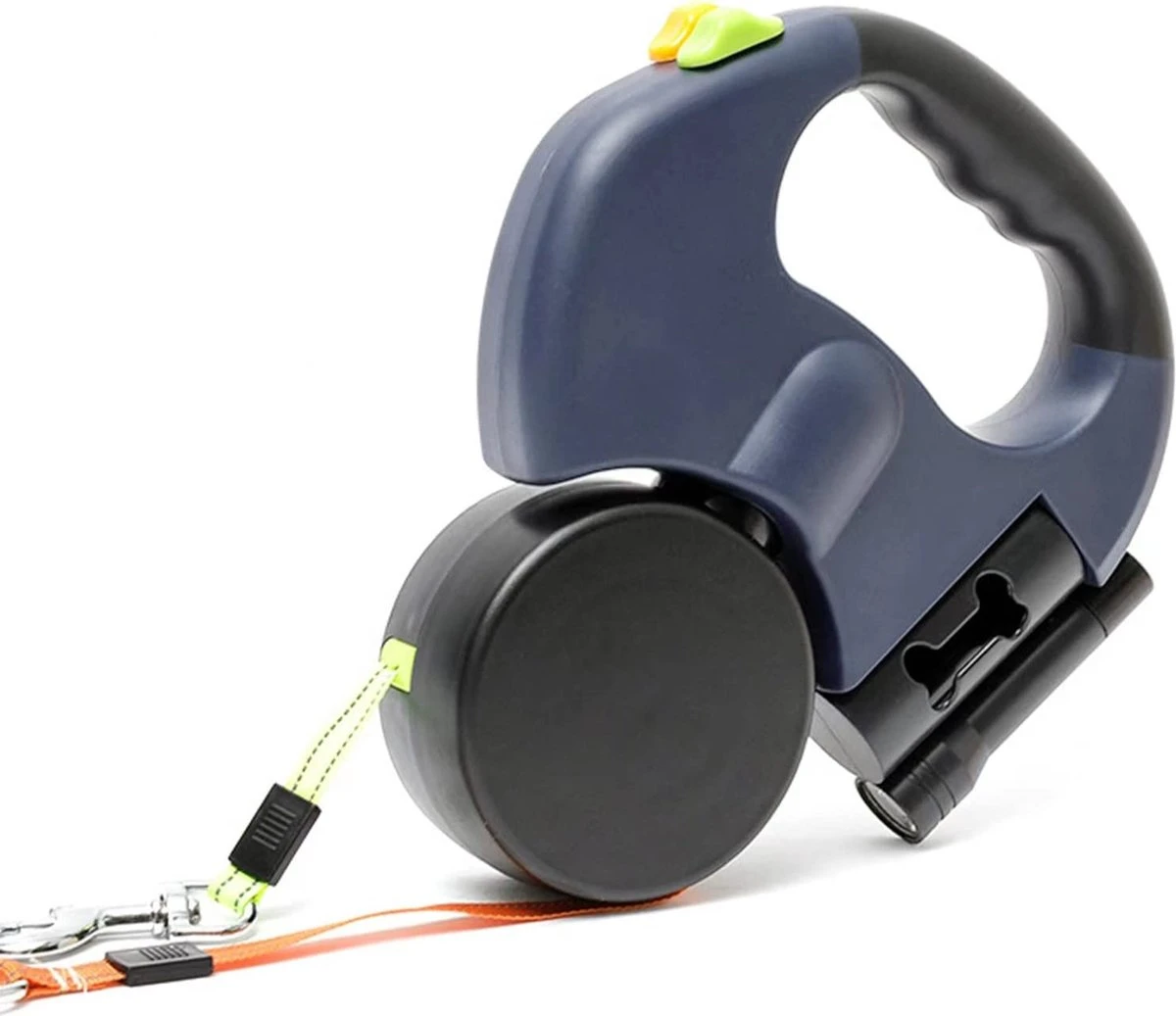 Morn Light Double Intrekbare Hondenriem, Flexibele Hondenriem Voor Twee Honden Met Ledlicht En Poepzakhouder Voor Twee Honden Om Te Wandelen Training 3 Morn Light Double Intrekbare Hondenriem, Flexibele Hondenriem Voor Twee Honden Met Ledlicht En Poepzakhouder Voor Twee Honden Om Te Wandelen Training