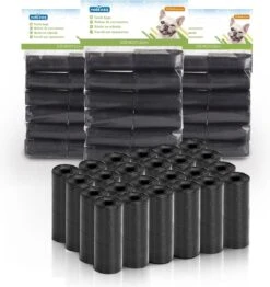 Nobleza 48KVF – 1080 Stuks Poepzakjes – Hondenpoepzakjes – 32 X 23 Cm – Zwart