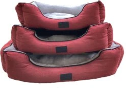 Nobleza Dierenmand – Pluche Hondenmand – Kattenmand – Voor Honden En Katten – 53 X 43 Cm – S – Rood