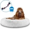 Pawzle Hondenmand – Donut Hondenkussen – Kattenmand – Bed Voor Honden & Katten – Wasbaar – 120cm – Grijs